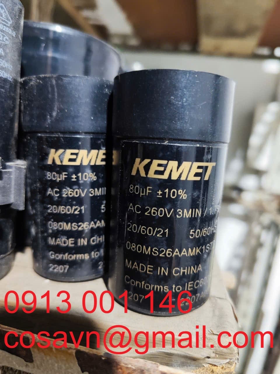 Tụ khởi động động cơ KEMET